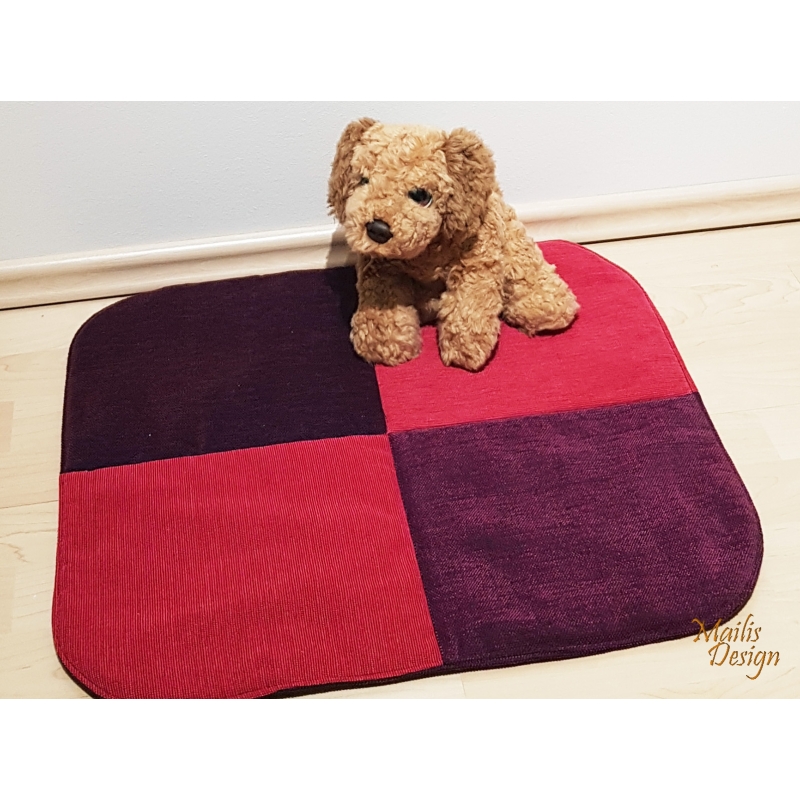Dog bed, sleeping mat, S - 50x55cm, pink