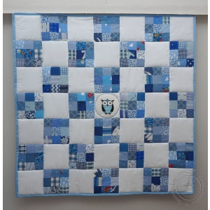 2208 Baby quilt 01 Owl blue.jpg