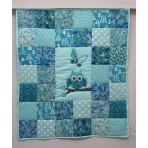 2208 Baby quilt 04 Owl mint.jpg