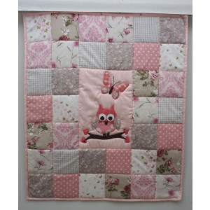 2311 Baby quilt 3 owl pink.jpg