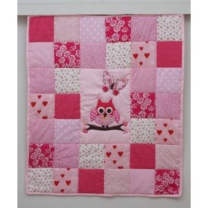 2512 Baby Quilt 03 Owl pink.jpg