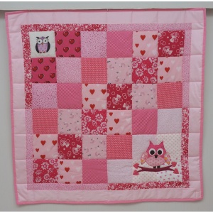 2602 Baby Quilt 03 Owl pink.jpg