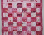 Krabbeldecke mit EULEN (160 x 117 cm), rosa