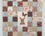 Toddler Quilt with Bunny (150 x 110 cm), beige