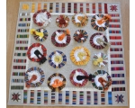 Der Wandteppich, die Patchworkdecke „Tanzfest“