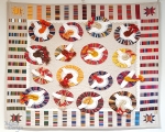 Wall hanging quilt “Dance Festival”.