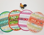 Set of Easter tablerunners, placemats, 4 pc.