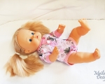 Puppenkleidungsset für 38 cm Puppen, rosa Babybody