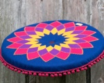 Mandala mustriga istepadi, ümmargune, 50 cm