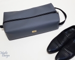 Shoe bag, faux leather 42 cm